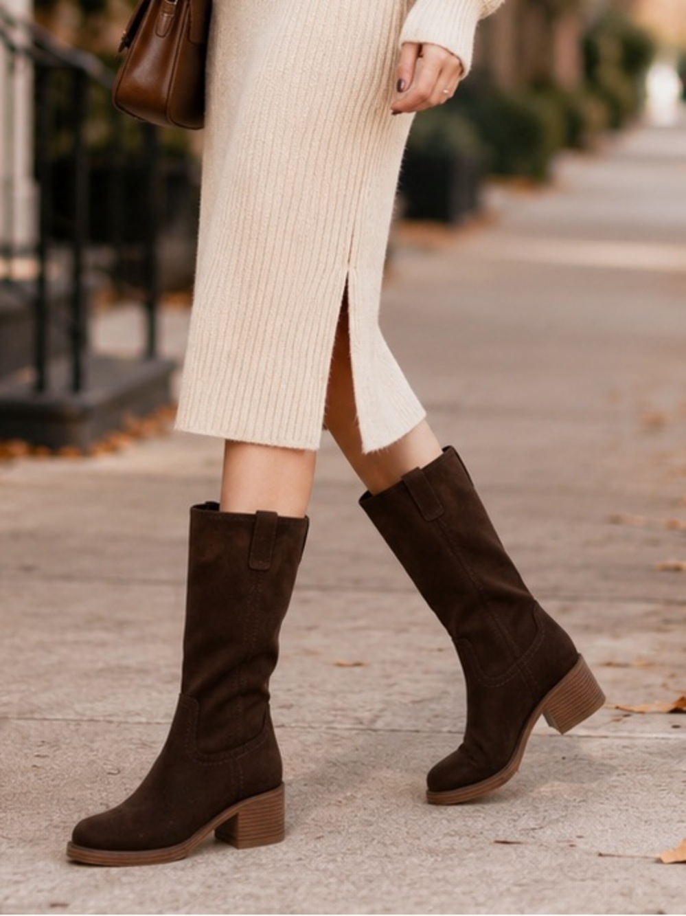 Unionbay Maude Brown Faux Suede Pull-On Boots Size 7 NWT - Picture 1 of 9